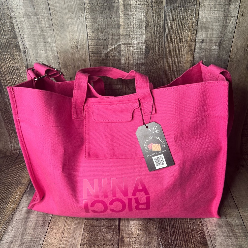 Nina Ricci Pink Tote Crossbody Bag